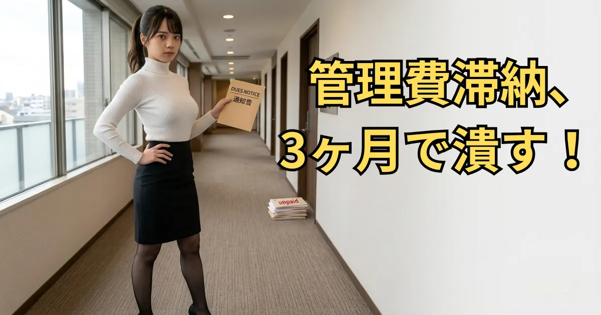 管理費の滞納者に強い意志で督促するマンション管理専門家あおい
